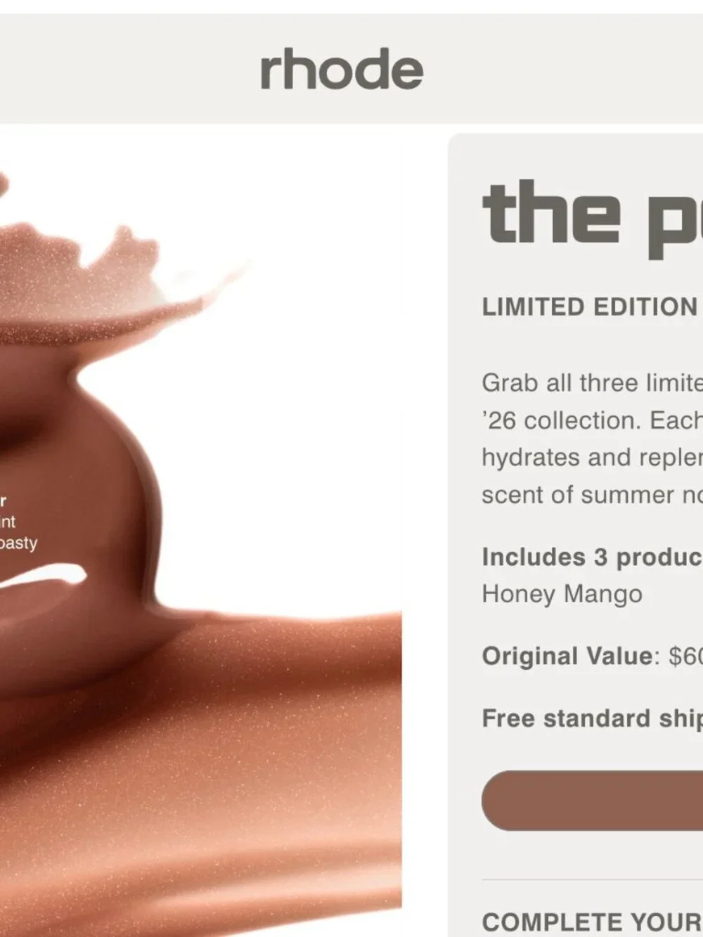 NWT Limited Edition Summer 2026 Peptide Lip Trio - Picture 5 of 5
